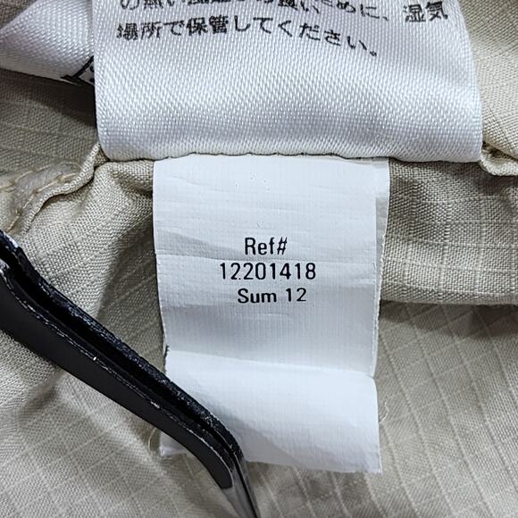 Eddie Bauer Shirt Mens L Beige Cotton Classic Fit Short Sleeve Button Down - Picture 5 of 9